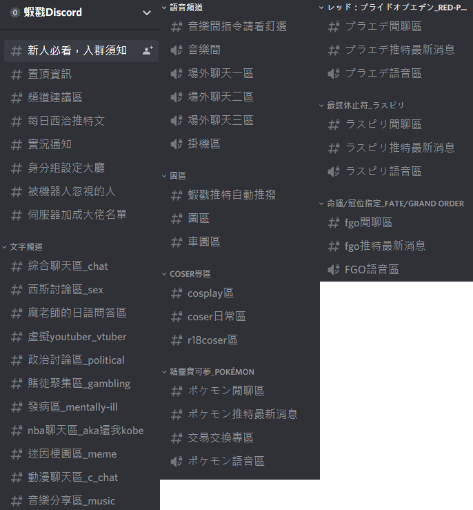 閒聊 大型綜合discord 招生 看板c Chat Ptt動漫區